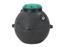 SNYDER INDUSTRIES Snyder Industries ST11S Spherical Septic Pump Tank Preplumbed (300 Gallon)
