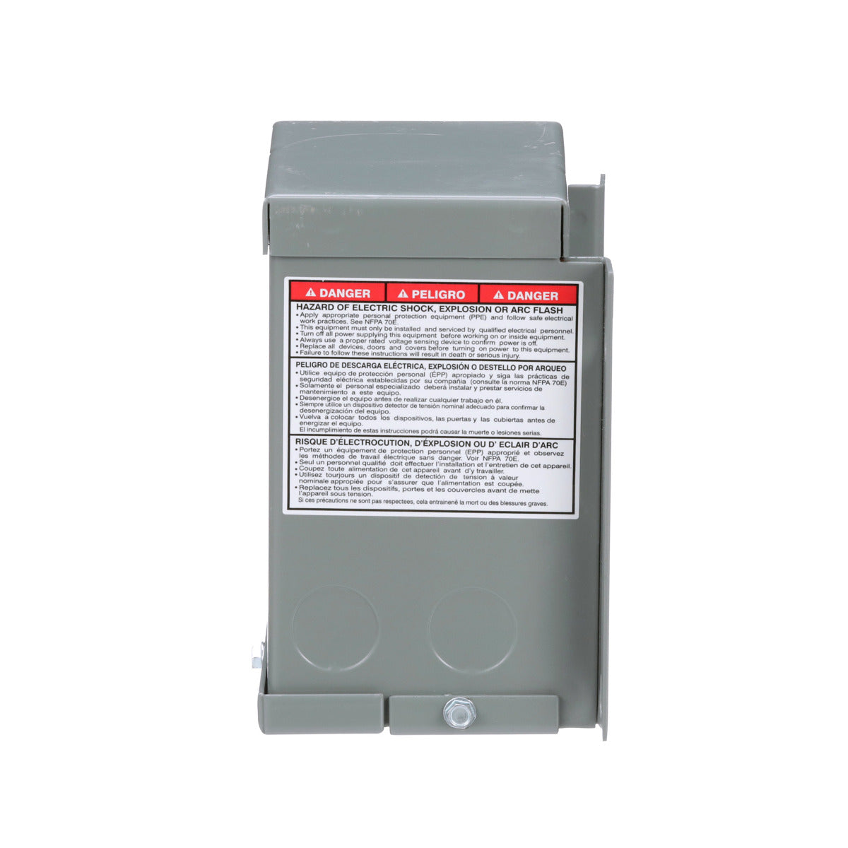 SCHNEIDER ELECTRIC Square D 100SV1A 0.1 kVa 240 x 480 VAC Primary 120/240 VAC Secondary Dry Type General Purpose Transformer