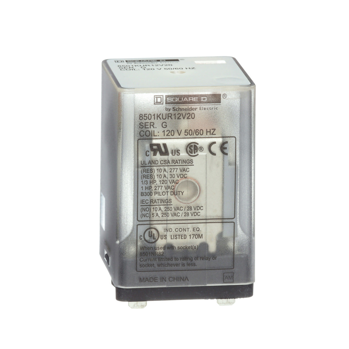 SCHNEIDER ELECTRIC 8501KUR12V20 RELAYS
