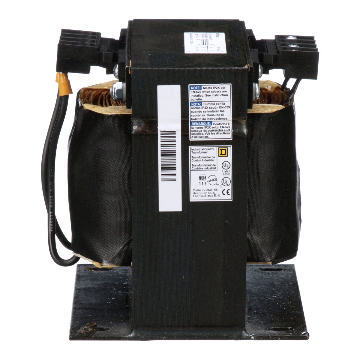 SCHNEIDER ELECTRIC Square D 9070T1500D33 1500 VA 380/400/415 VAC Primary 115/230 VAC Secondary 1-Phase Control Transformer