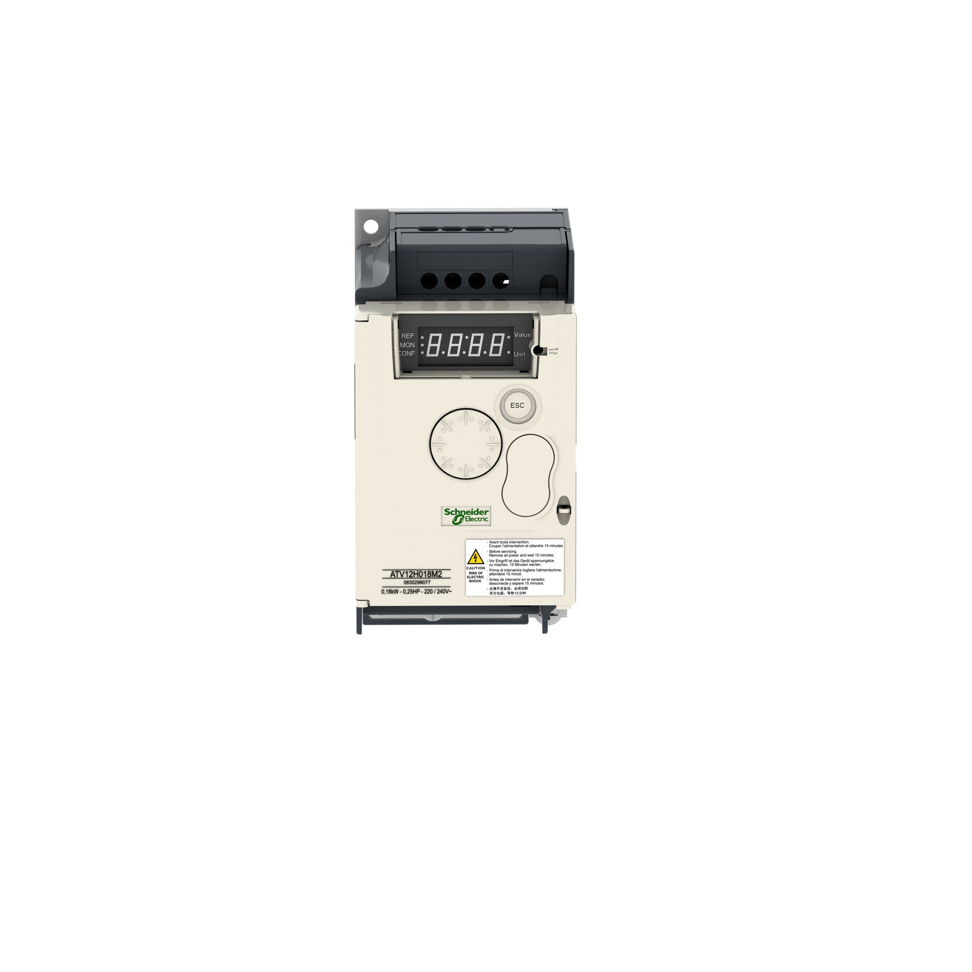 SCHNEIDER ELECTRIC Schneider Electric ATV12H018M2 variable speed drive 0.18kW 200 to 240V 1 phase