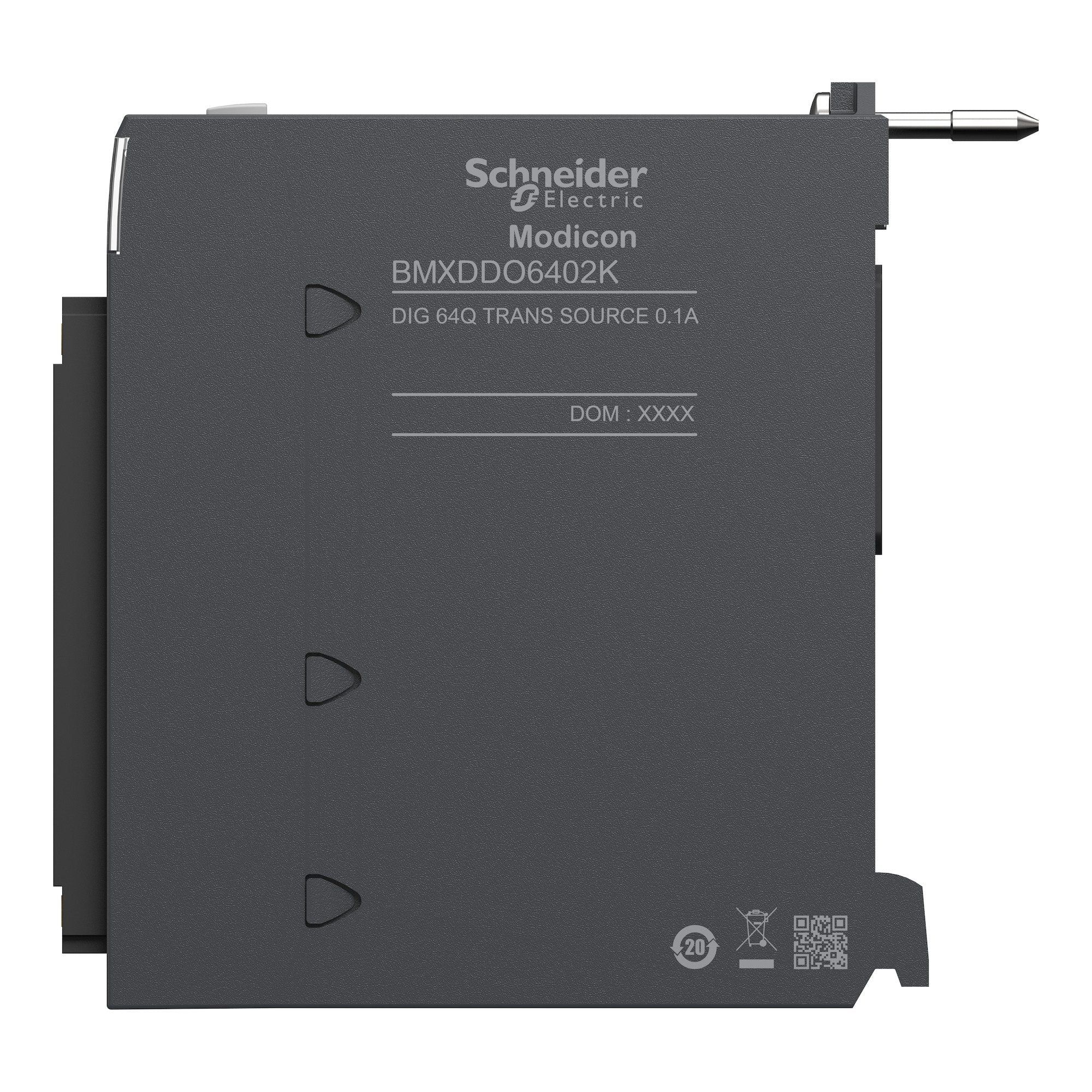 SCHNEIDER ELECTRIC Schneider Electric BMXDDO6402K Square D 0.1 Amp 24 VDC Output DC PLC Discrete Output Module