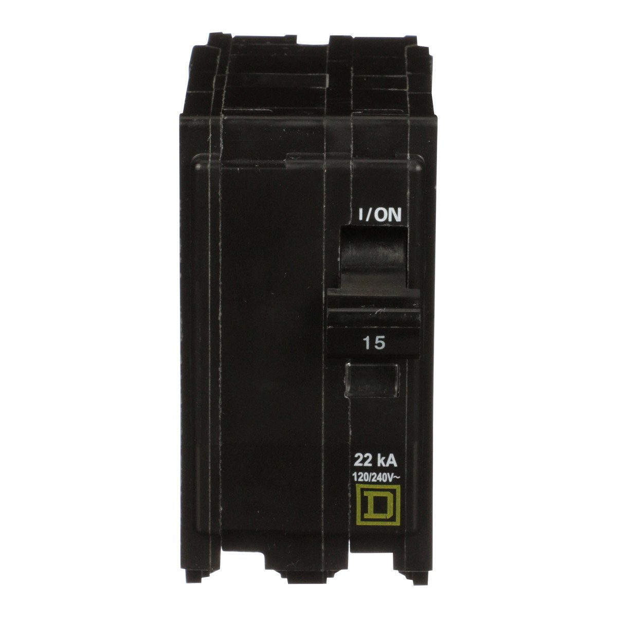 SCHNEIDER ELECTRIC Square D QO215VH Miniature Circuit Breaker 15 Amp 2 Pole 120/240 Volt