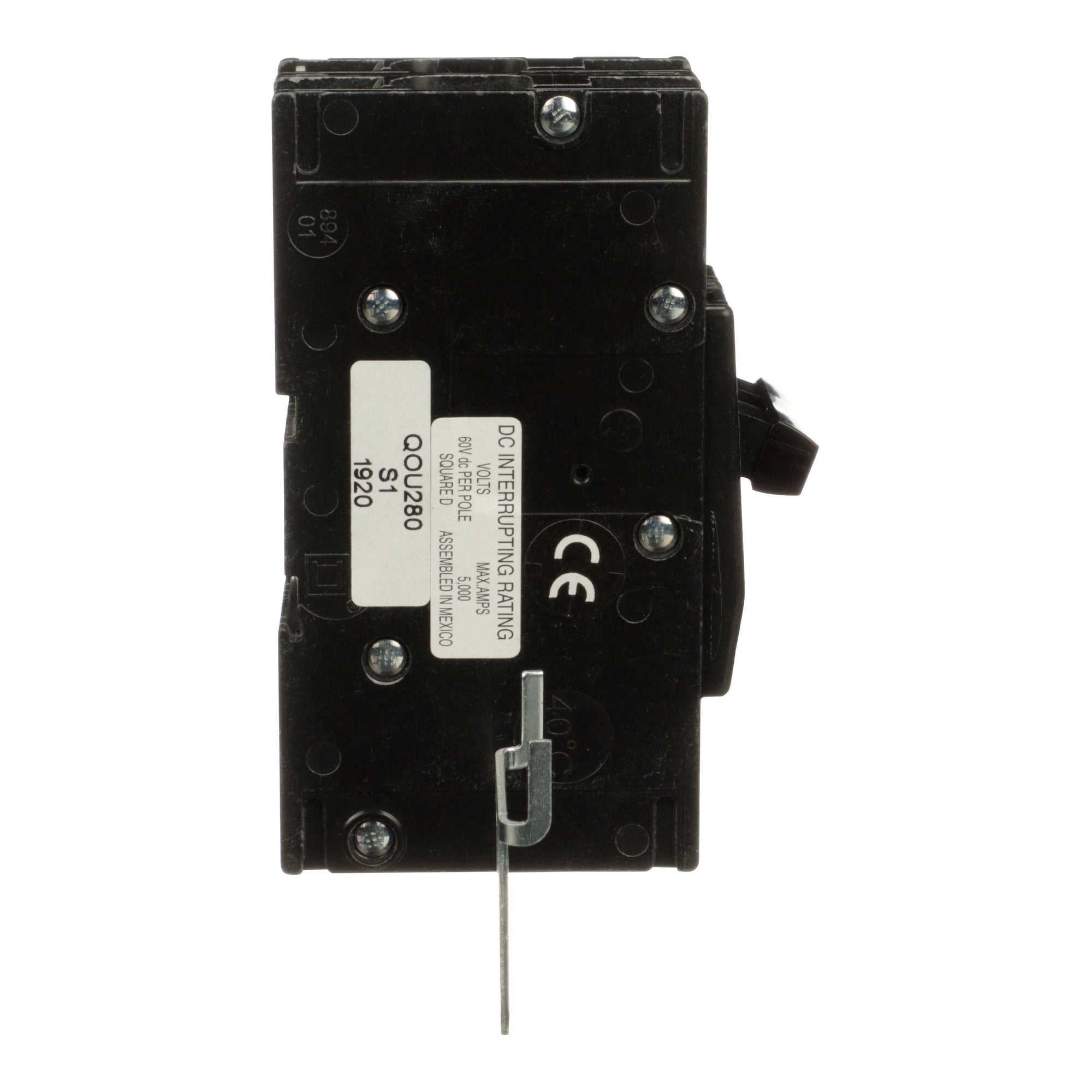 SCHNEIDER ELECTRIC Square D QOU280 Mini Circuit Breaker 2-Pole 80 Amp 120/240 Volt 10kA