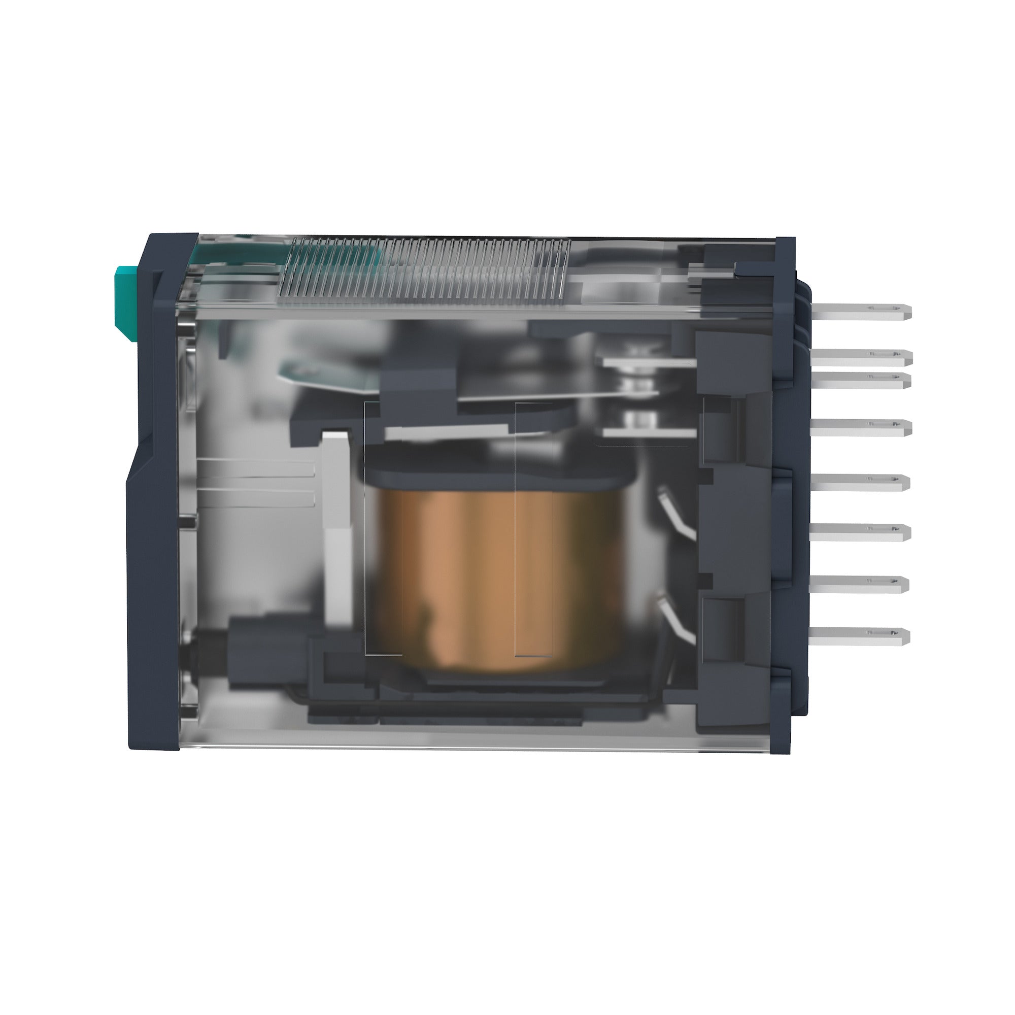 SCHNEIDER ELECTRIC Schneider Electric RXM2AB1BD 24 VDC 12 Amp 2CO DPDT Din Rail/Panel Mount Miniature Plug-In Relay