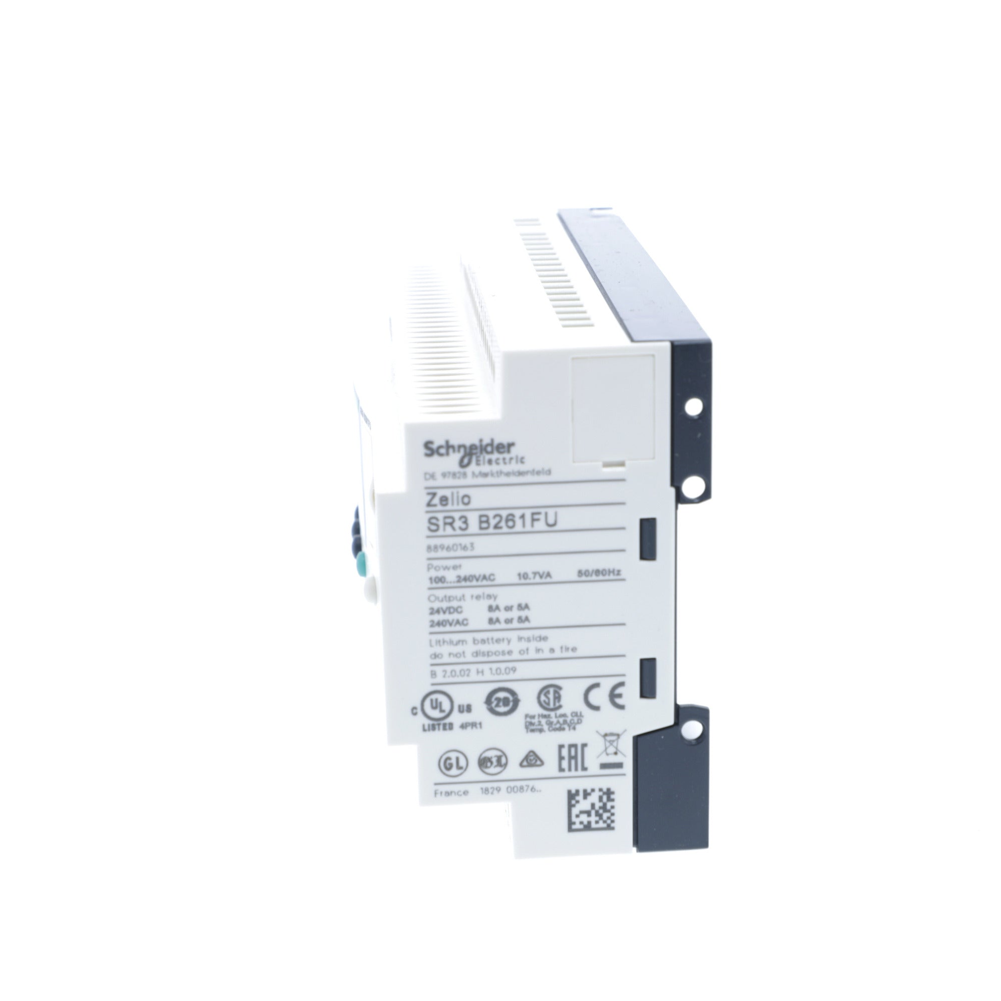 SCHNEIDER ELECTRIC Schneider Electric SR3B261FU Modular Smart Relay 100 to 240 VAC 26-I/O PLC
