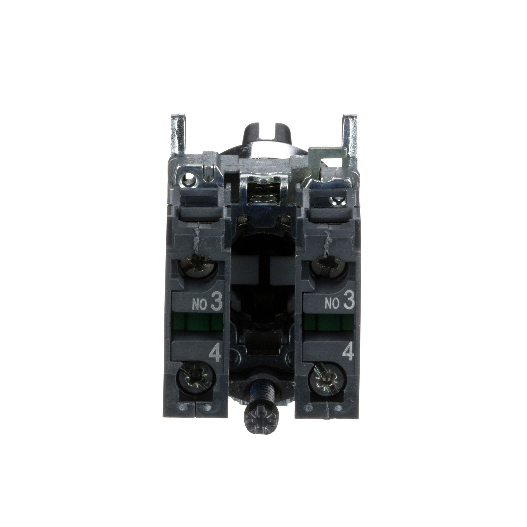 SCHNEIDER ELECTRIC Schneider Electric XB4BD53 Harmony 22 mm 1.2 Amp 600 VAC 2NO 2-Position Momentary Round Knob Non-Illuminated Selector Switch