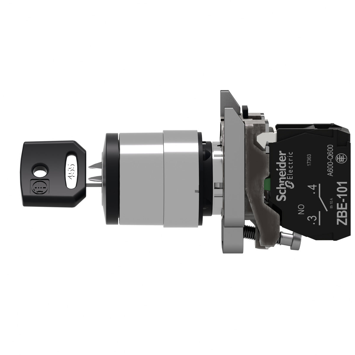 SCHNEIDER ELECTRIC Schneider Electric XB4BG41 Selector Switch 22 mm 1.2 Amp 600 VAC 1NO