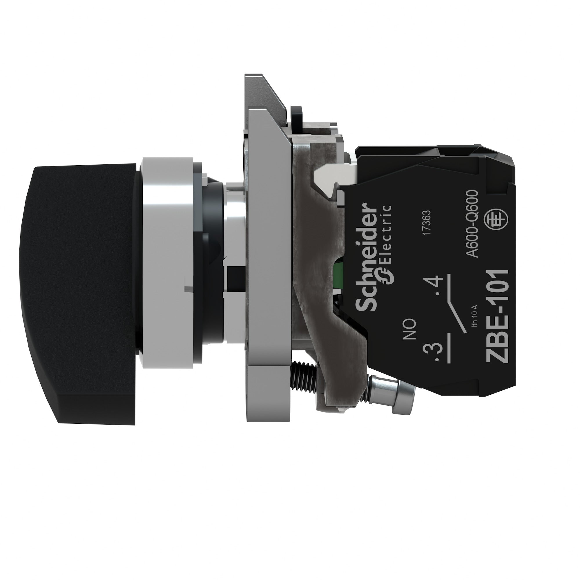 SCHNEIDER ELECTRIC Schneider Electric XB4BJ21 Square D 22 mm 1.2 Amp 600 VAC 1NO 2-Position Maintained Round Knob Non-Illuminated Selector Switch