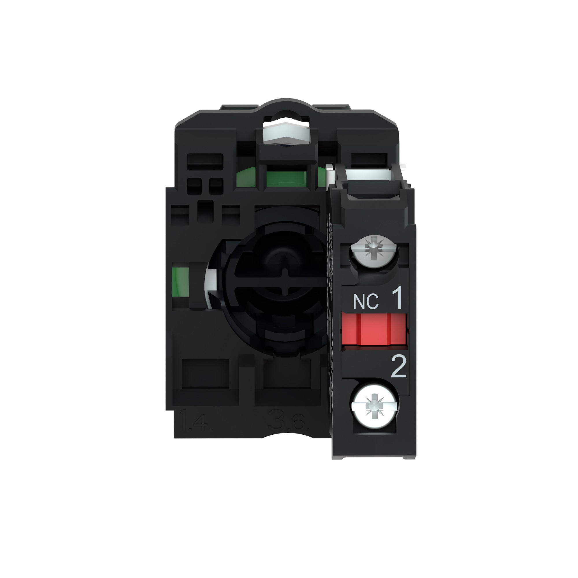 SCHNEIDER ELECTRIC Schneider Electric XB5AA42 Push Button 600 VAC 1.2 Amp 1NC Red Round Momentary Flush Non-Illuminated