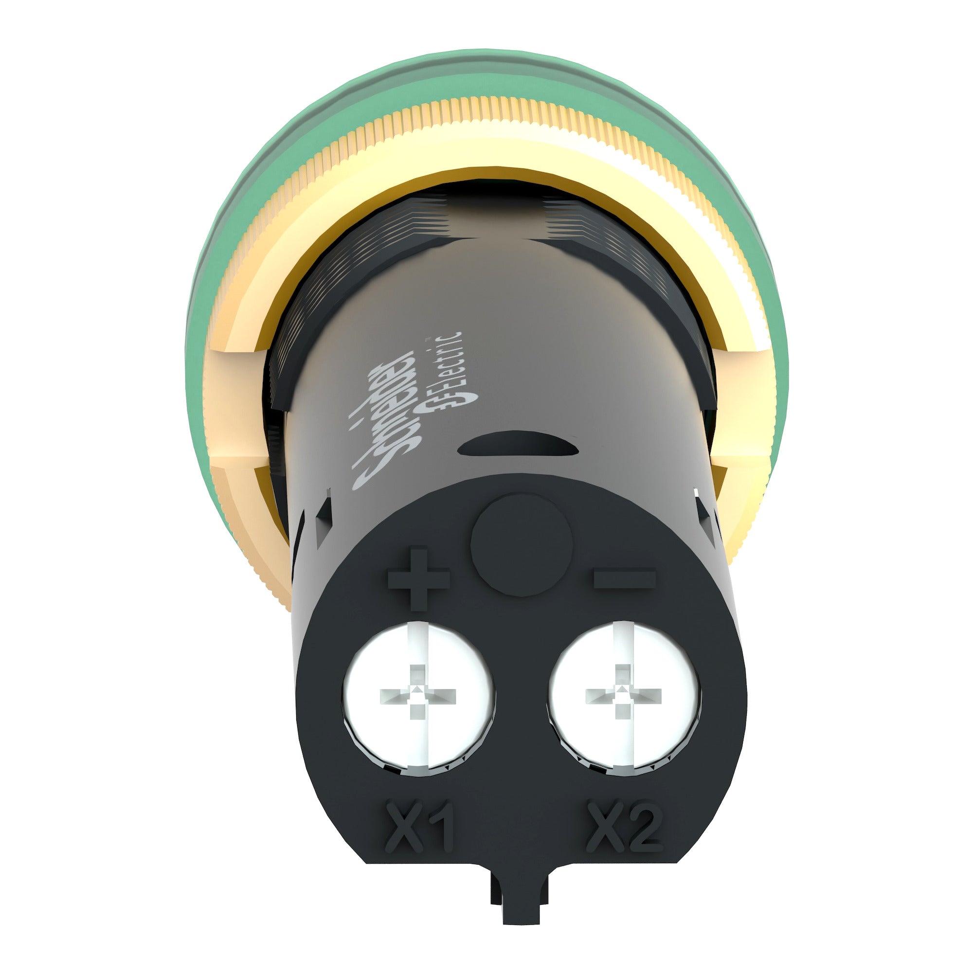 SCHNEIDER ELECTRIC Schneider Electric XVLA333 Square D 12 mm 24 VDC 25 mA Covered LED Miniature Pilot Light