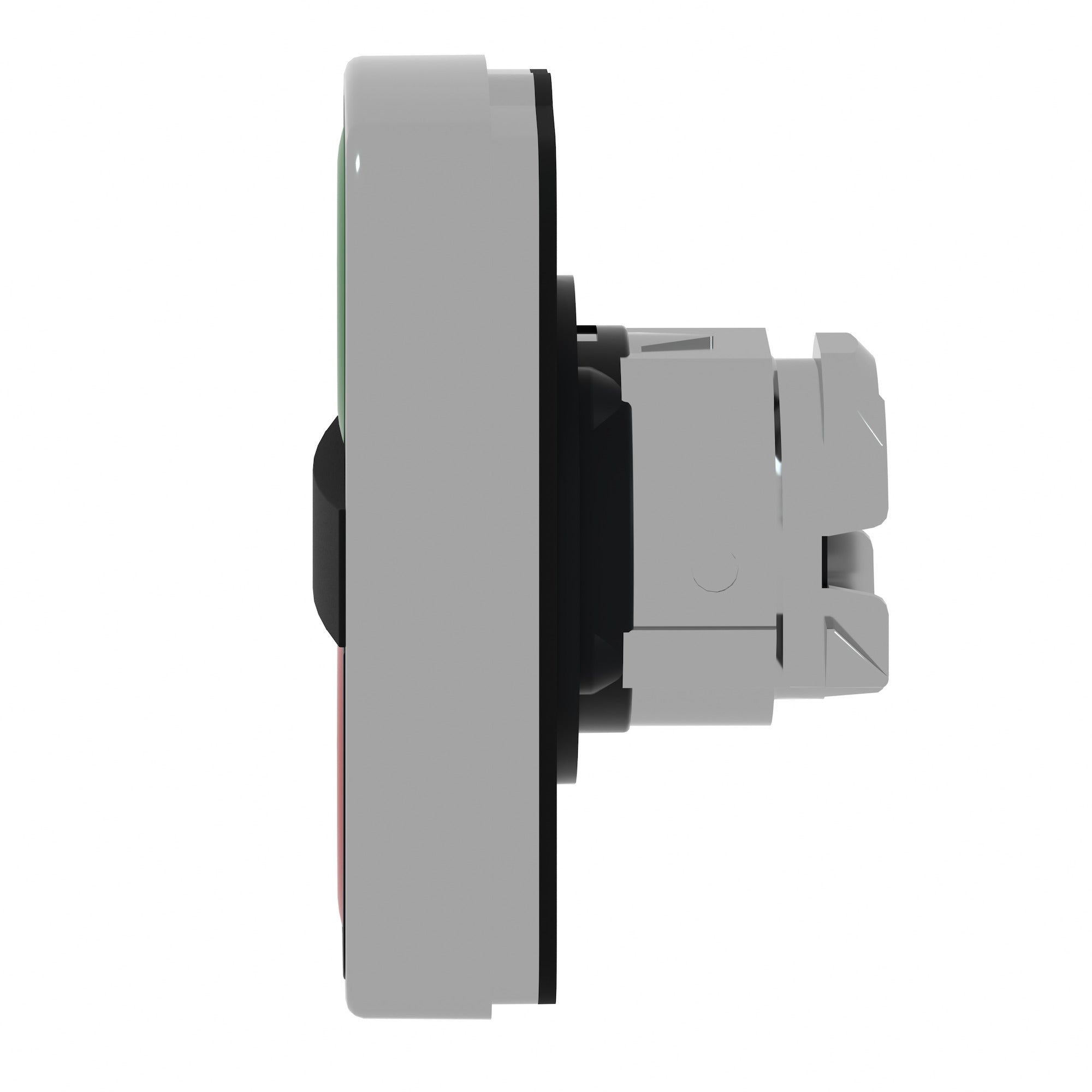 SCHNEIDER ELECTRIC Schneider Electric ZB4BA7340 Square D 22 mm Green/Red Round Flush Momentary Push Button Operator