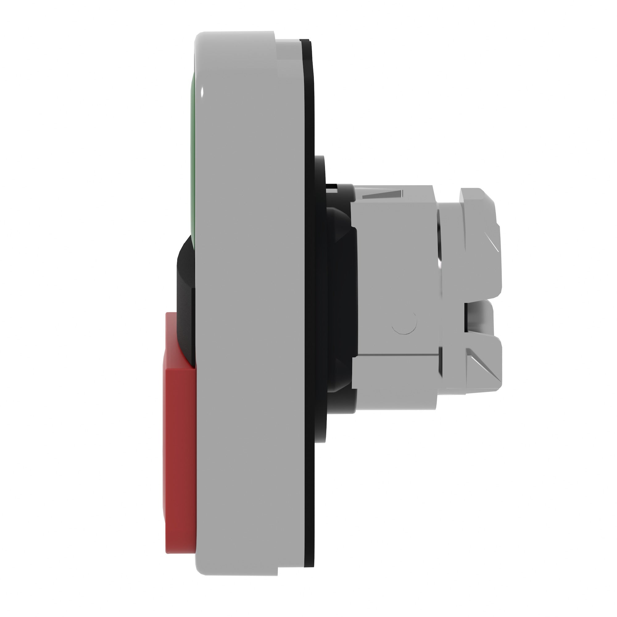 SCHNEIDER ELECTRIC Schneider Electric ZB4BL7341 Square D 22 mm Green/Red Round Flush Momentary Push Button Operator