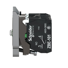 Schneider Electric ZB4BW0B15 Square D 24 VAC/VDC 1NO 1NC White Single Contact Block Light Module with LED
