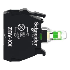 Schneider Electric ZBVM1 Square D 22 mm 230 to 240 VAC White Push Button Light Module