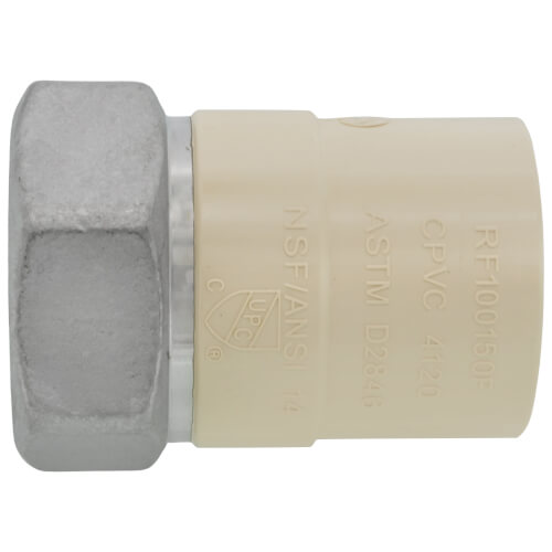 EVERFLOW Everflow SSCPF112-NL 1-1/2 Stainless Steel Female X CPVC Adapter Lead Free