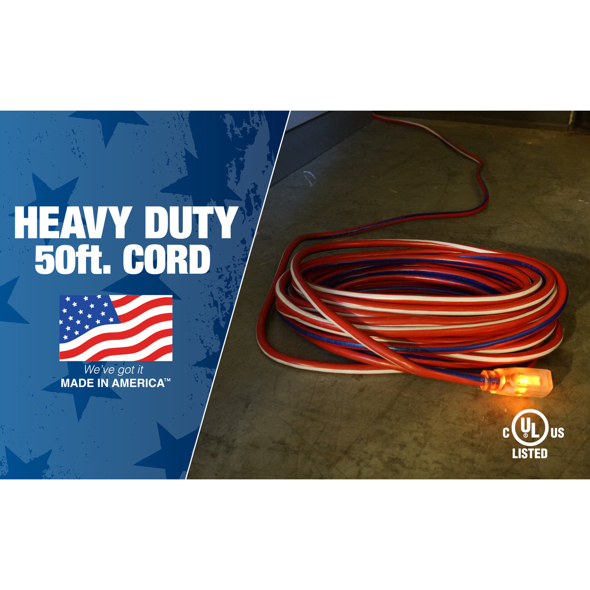 DIVERSITECH Southwire 2548SWUSA1 Extension Cord 12 AWG 125 Volt 50 ft.