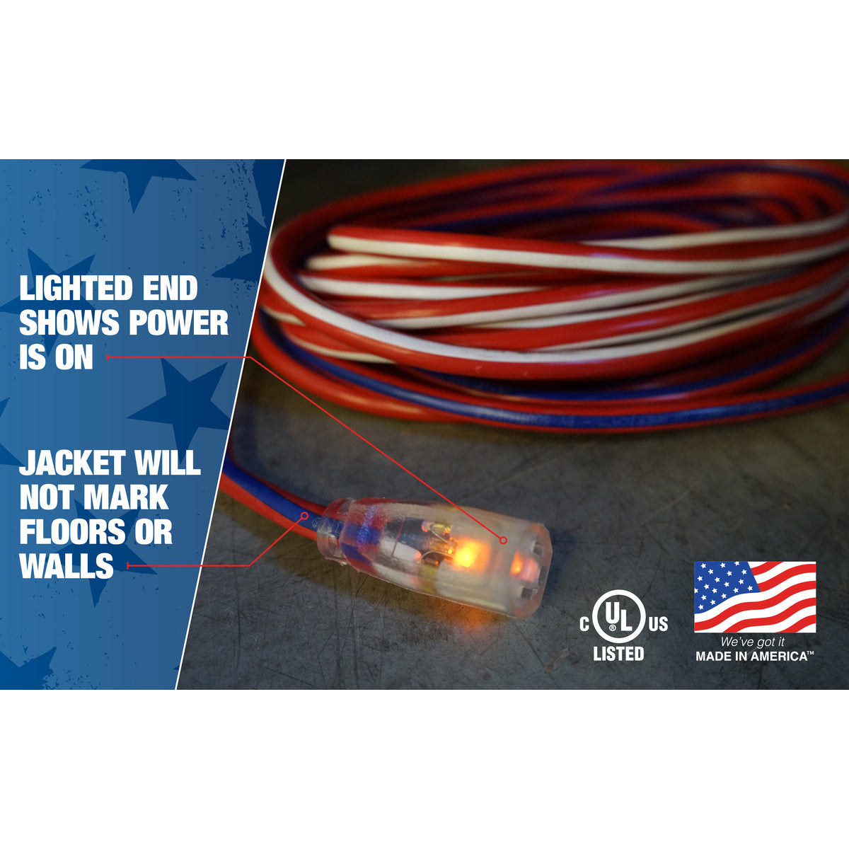 DIVERSITECH Southwire 2548SWUSA1 Extension Cord 12 AWG 125 Volt 50 ft.