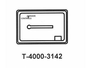 JOHNSON CONTROLS Johnson Controls T-4000-3142 White HVAC Thermostat Control Cover