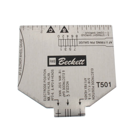 RW BECKETT Beckett T501 Multipurpose Gauge for NX AF AFG AFII SR SM SF Burners