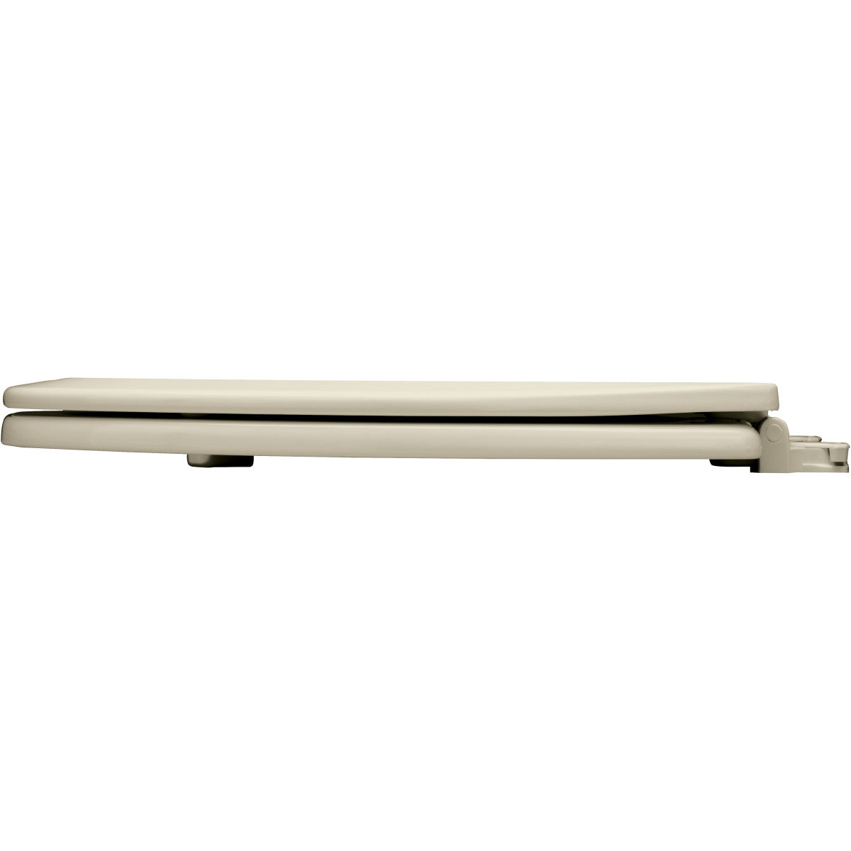 BEMIS Bemis 500EC-006 Round Enameled Wood Toilet Seat with Cover in Bone