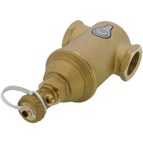 SPIROTHERM Spirotherm TDN100FT Spirotrap Jr 1 NPT Brass Dirt Separator with Drain