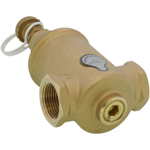 SPIROTHERM Spirotherm TDN100FT Spirotrap Jr 1 NPT Brass Dirt Separator with Drain