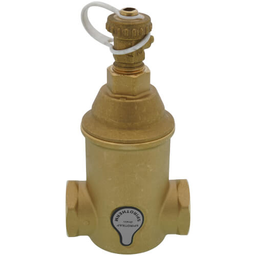 SPIROTHERM Spirotherm TDN100FT Spirotrap Jr 1 NPT Brass Dirt Separator with Drain