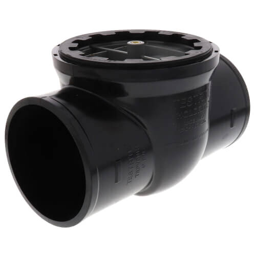 HOLDRITE HoldRite TRPVCNH6A 6 TESTRITE No-Hub PVC DWV Test/Cleanout Tee with Plug