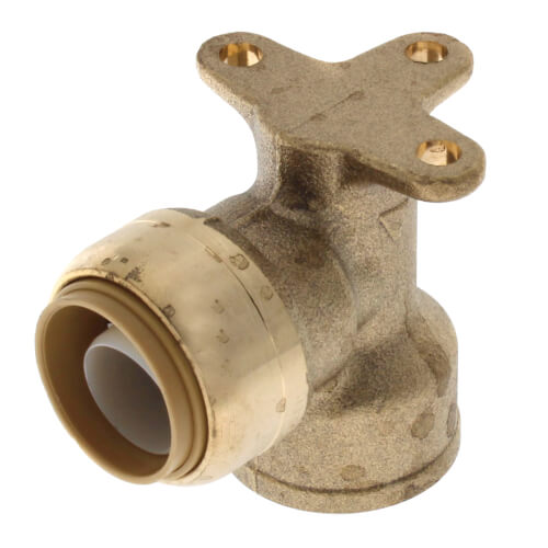 SHARKBITE SharkBite U340LF Brass Push Drop-Ear Elbow 3/4 Inch x 3/4 Inch FNPT 90 Degree