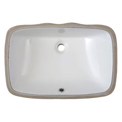 DAKOTA Dakota Plumbing Products US-2013W Undermount Vanity Sink White