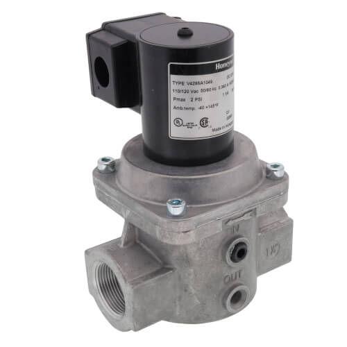 HONEYWELL Honeywell V4295A1049 Solenoid Gas Valve 120v 1-1/4 NPT 2 PSI