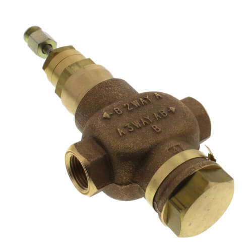 HONEYWELL Honeywell V5011N1032 Two-Way Globe Valve 1/2 inch NPT Bronze for Water or Glycol or Steam