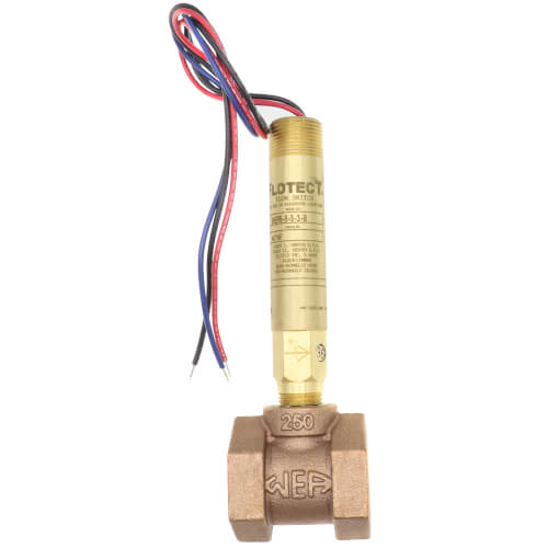 DWYER Dwyer V6EPB-B-S-3-B Flotect Mini-Size Flow Switch Brass SPDT 1 Inch NPT Connection