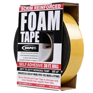 VAPCO PRODUCTS Vapco Products SFT-1 Foam Tape, Scrim Reinforced