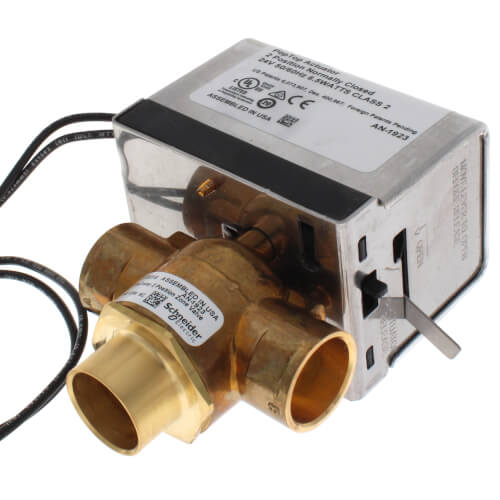 SCHNEIDER ELECTRIC Erie VT3315G13A020 3/4 Sweat 3-Way PopTop Zone Valve 24V