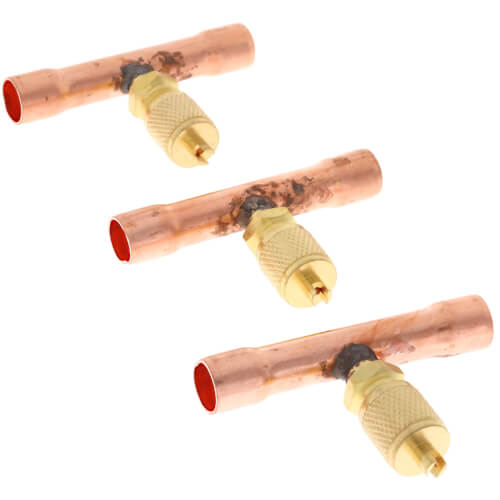 DIVERSITECH DiversiTech VTS-68 Solder Tee Access Fitting 3/8 x 3/8 x 1/4 3-Pack
