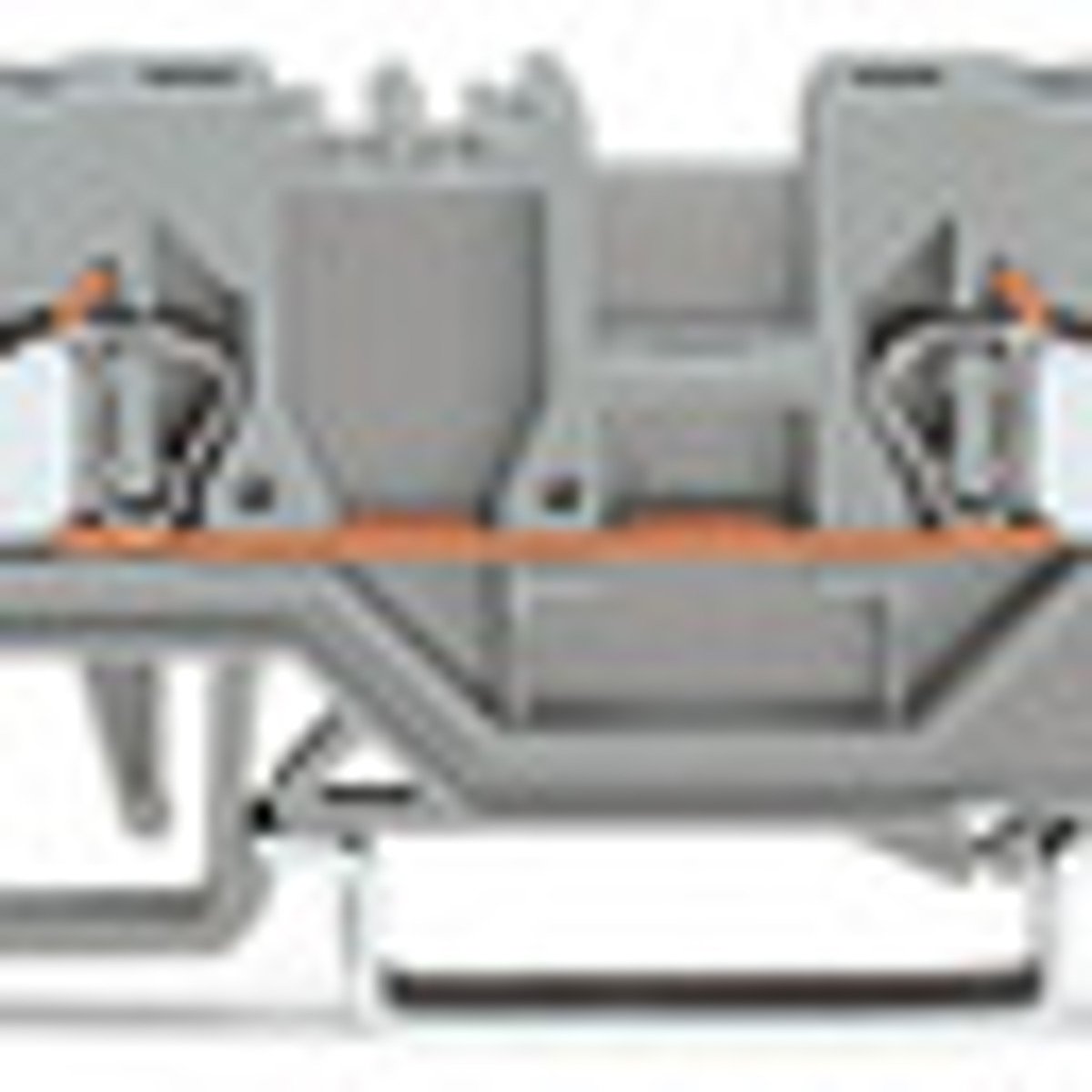 WAGO WAGO 280-833 Feed-through/thru Terminal Block with 1-deck/level + Center Marking Slot
