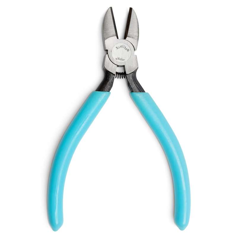 WELLER Xcelite S55SNN Cutter, Diagonal, Oval Head, Semi-Flush, Standard Jaw, Beveled Edges 5 OAL