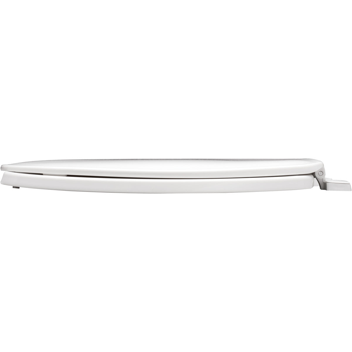 BEMIS Bemis 75 000 Plastic Round Open Front with Cover Toilet Seat in White