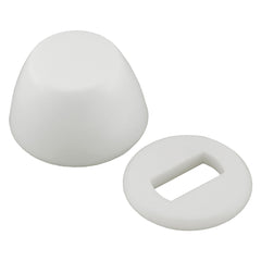 Jones Stephens C02105 Round White Bolt Cap