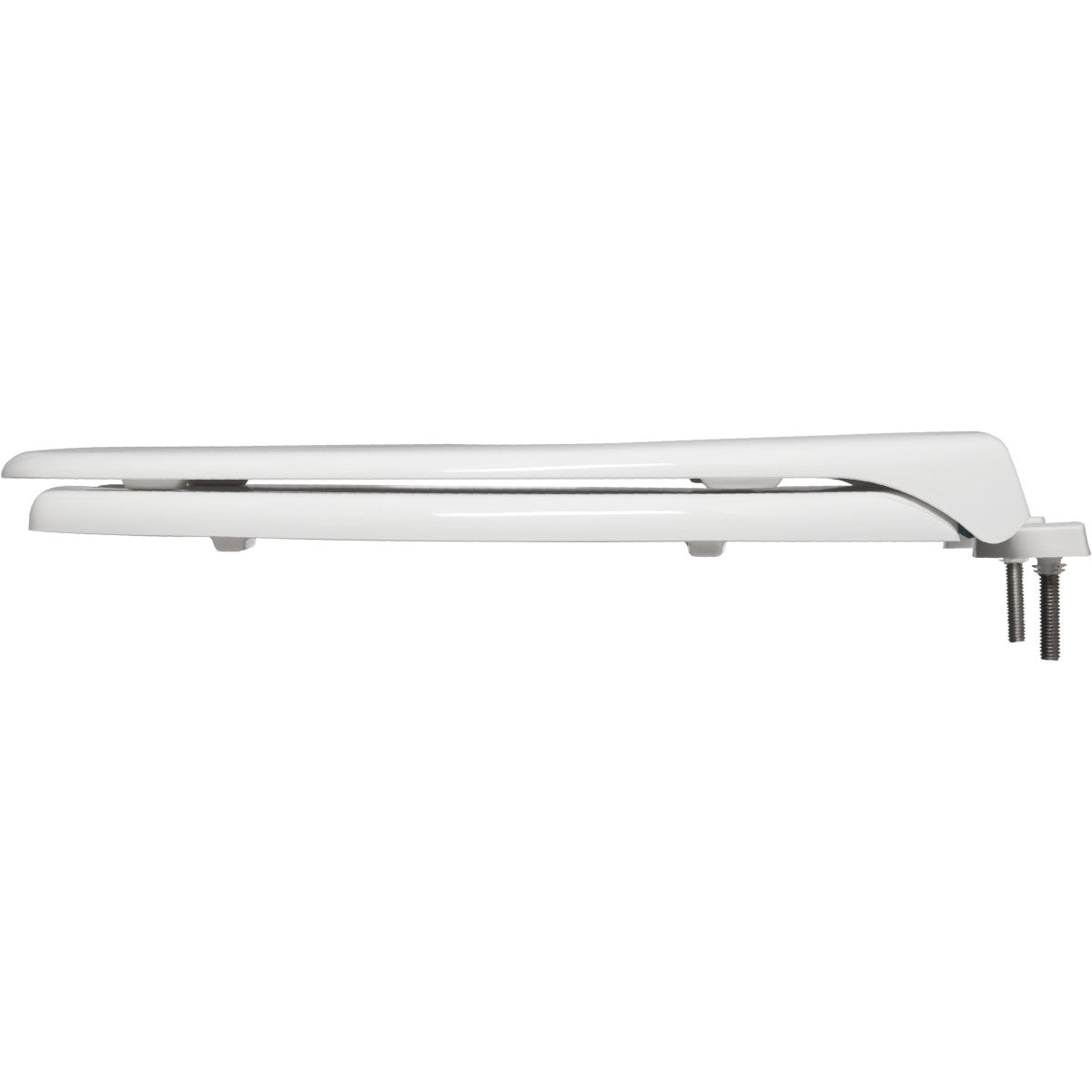 BEMIS Bemis 7850TDG 000 Elongated Open Front Toilet Seat with Cover in White