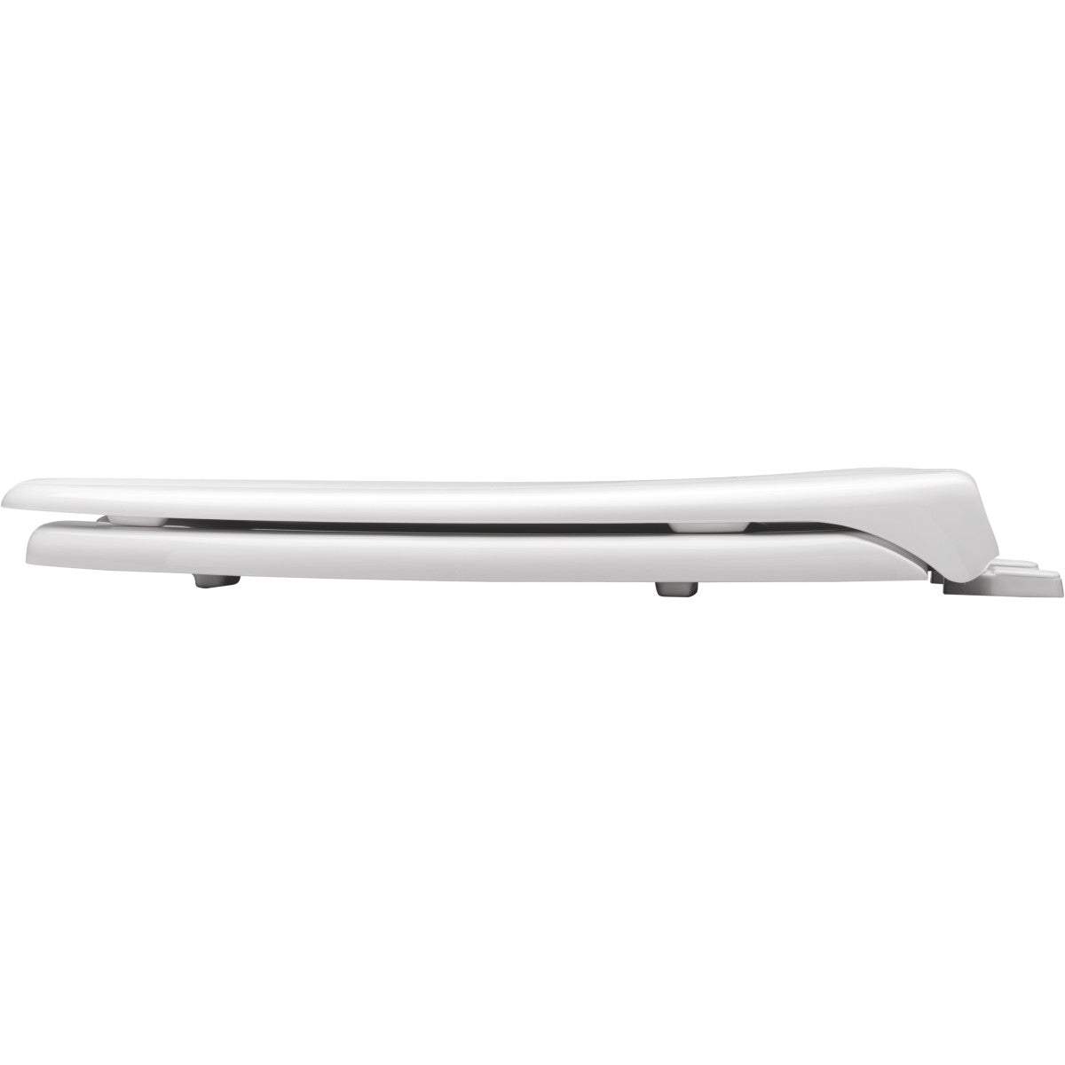 BEMIS Bemis 1950000 Elongated Open Front Toilet Seat with Cover Plastic 1 Pack Elongated