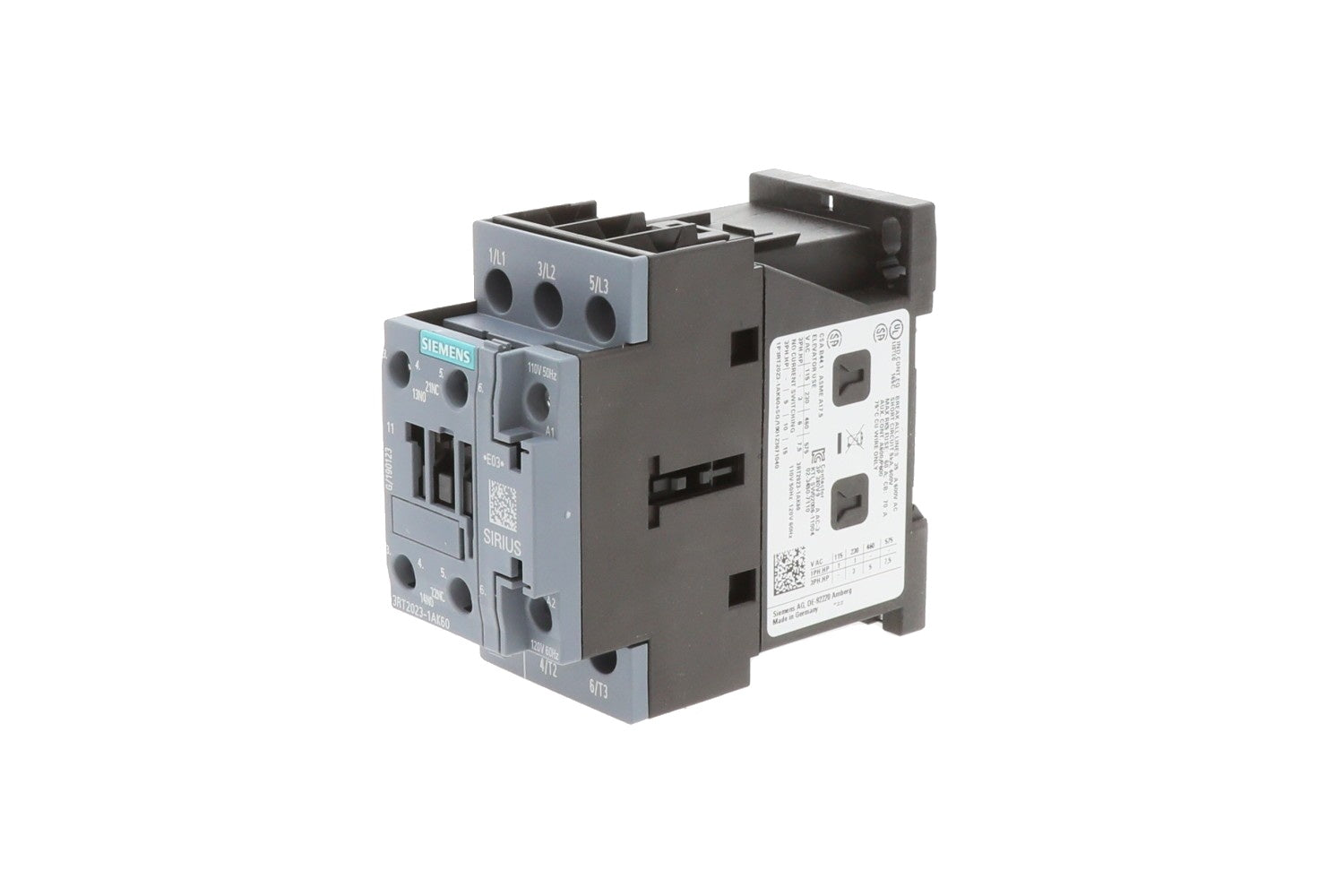SIEMENS 3RT2023-1AK60 CONTACTORS