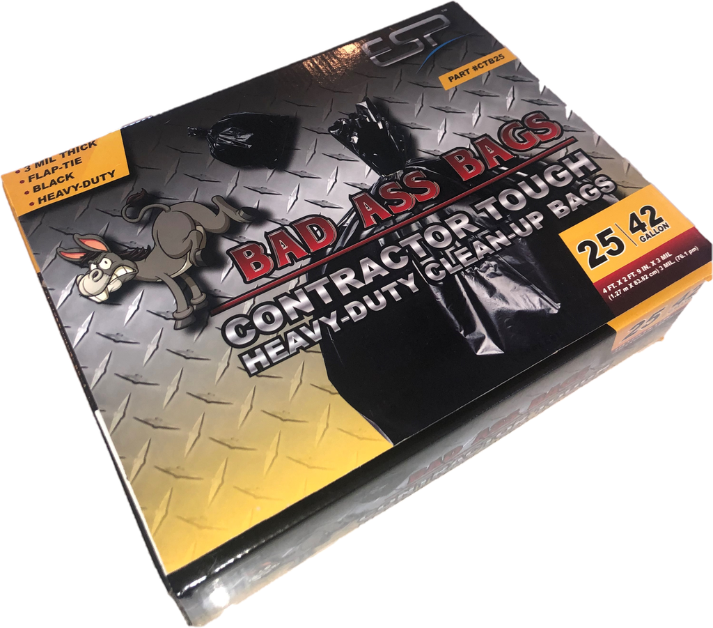 Heavy Duty Contractor Bags 3 mil 42 Gallon (20 Bags) - SafetyCo Supply