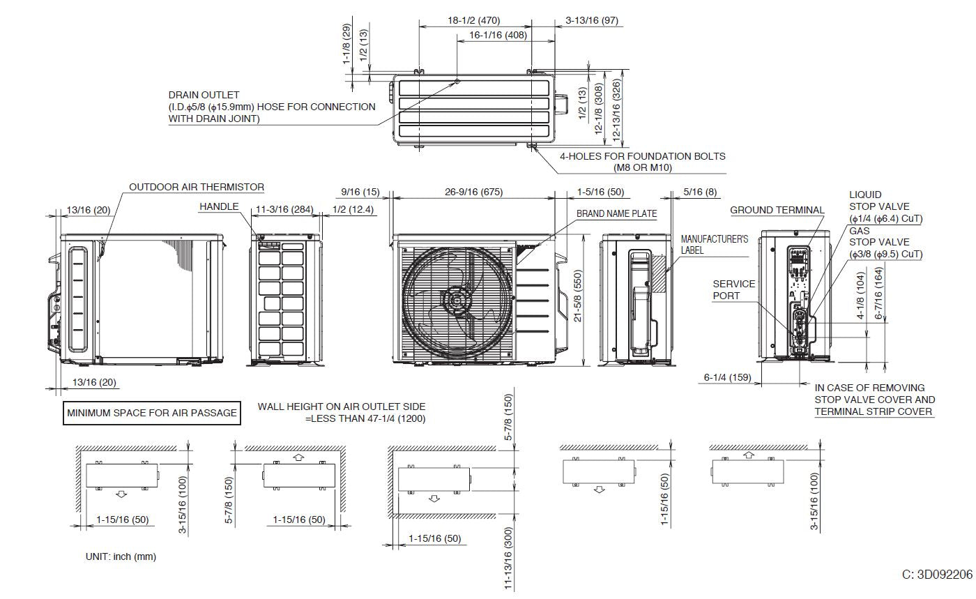 DAIKIN RK09NMVJU SINGLE ZONE SYSTEMS