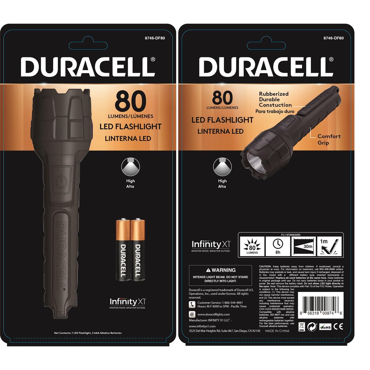 DURACELL 8746-DF80 WORK LIGHTS & FLASHLIGHTS