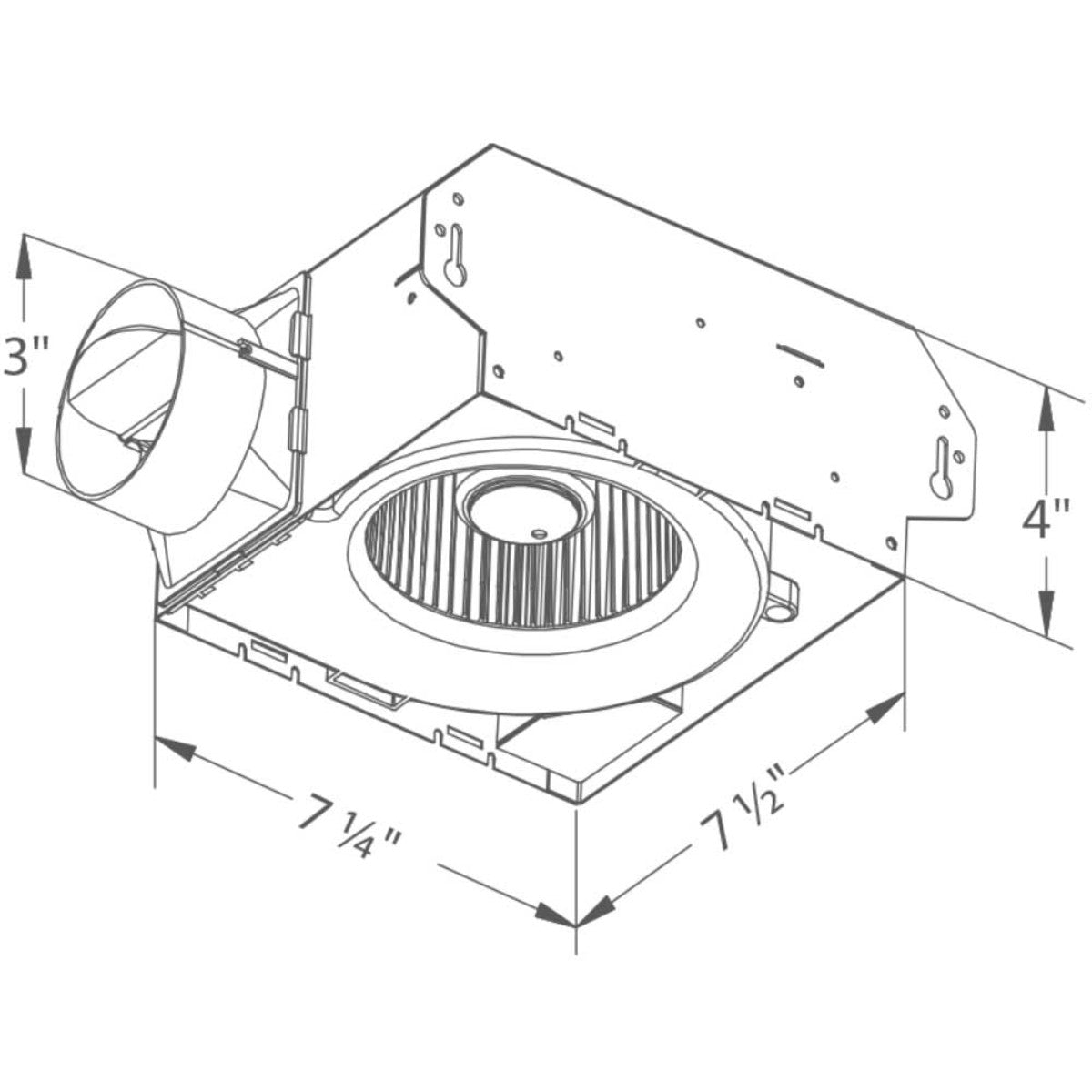 Delta Breez Slim SLM70D 70 CFM Exhaust Bath Fan