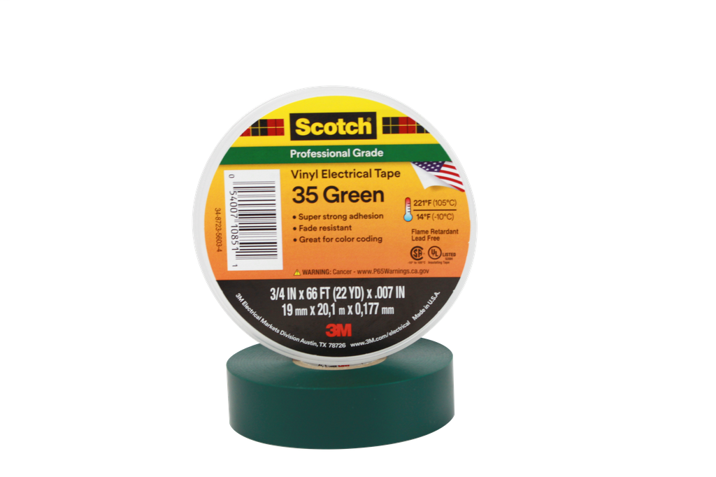3M 35-GREEN-3/4 ELECTRICAL TAPE