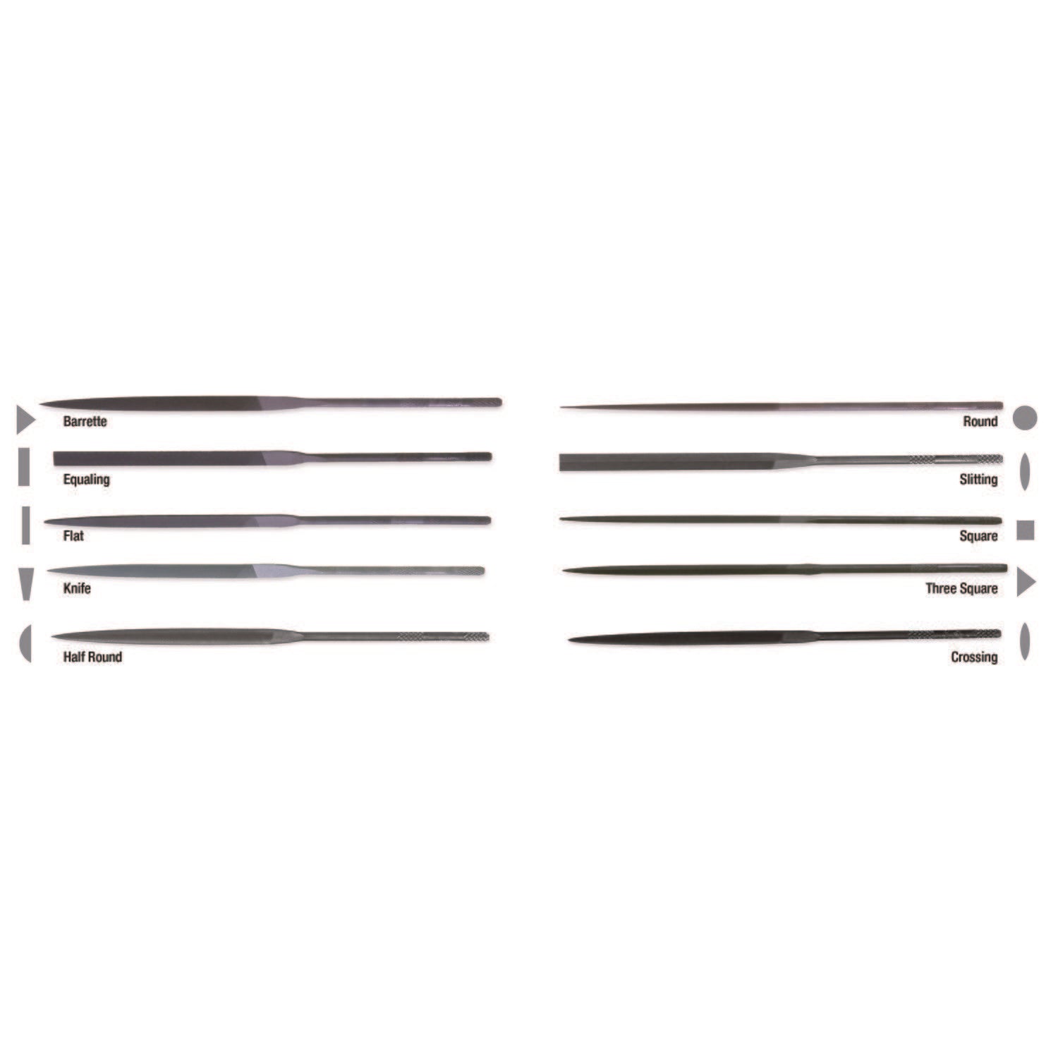 NICHOLSON T37807 HALF ROUND FILES